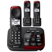 Panasonic Link2Cell KX-TGM430B Amplified Bluetooth Phone with (2) extra ... - $277.15