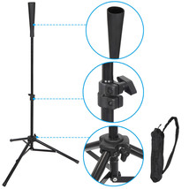 Portable Batting Tee Tripod Stand Practice Training For Baseball Hiting ... - £34.35 GBP