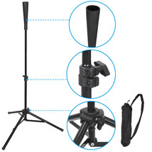 Portable Batting Tee Tripod Stand Practice Training For Baseball Hiting ... - $41.79