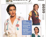 McCall&#39;s 8699 Misses S to XL Vintage Vest Uncut Sewing Pattern 1997 New - £7.53 GBP