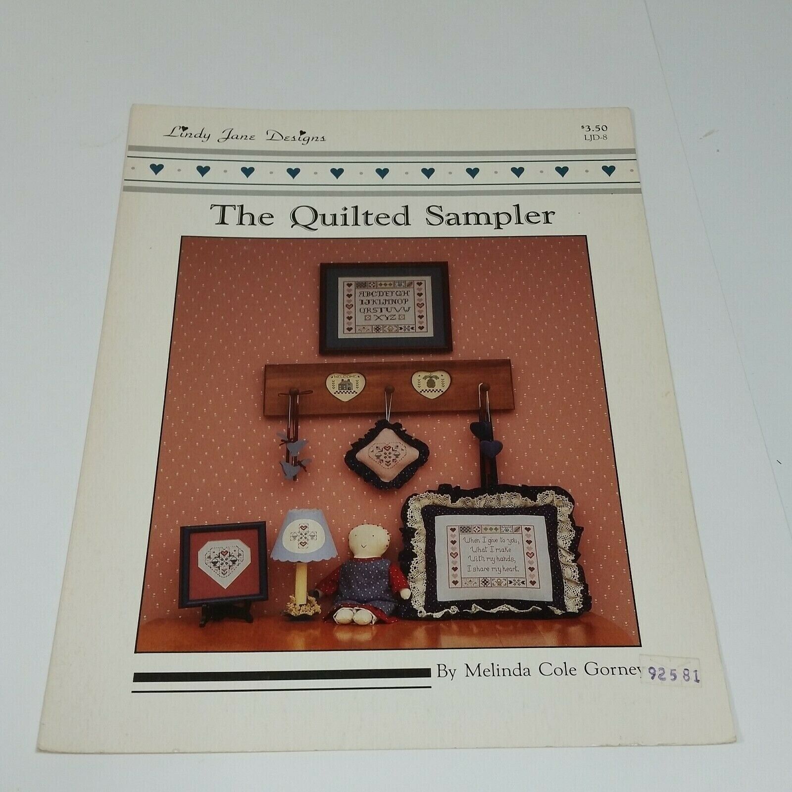 Lindy Jane Designs "Quilted Sampler" Cross Stitch Pattern Leaflet LJD 8 - $11.64