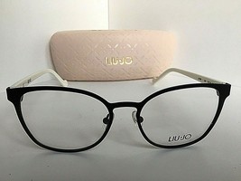 New LIU JO LJ 2109 LJ2109 001 Satin Black 51mm Rx Women&#39;s Eyeglasses Frame  - £77.89 GBP