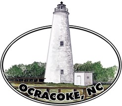 Oval Ocracoke NC Lighthouse High Quality Vinyl Decal Sticker - Car Truck... - $129.83 MXN+
