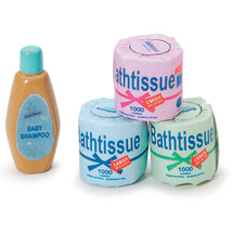 Timeless Miniatures Bath Tissue and Shampoo Bottle - $22.76