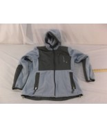 FREE COUNTRY LIVE IN IT BLUE GRAY MULTI POCKET FLEECE FULL ZIP HOODED JA... - $276.72 MXN