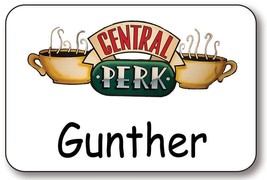 GUNTHER from Central Perk from FRIENDS TV series Magnetic Fastener Name Badge Ha - £13.36 GBP