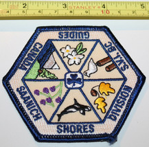 Girl Guides Saanich Shores Division Canada Badge Label Patch - $11.46
