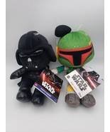 Mattel Star Wars Plush Toys Darth Vader &amp; Boba Fett w/Tags NEW Ships Free - $17.81