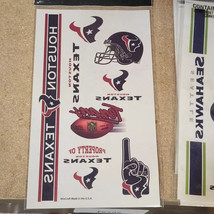 NFL Football Team Official Temporary Tattoo Sheet by Wincraft – 7 Designs - £10.51 GBP