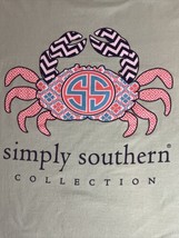 SIMPLY SOUTHERN COLLECTION PATTERNED SEA CRAB MINT GREEN Size SMALL T-SHIRT - £6.22 GBP