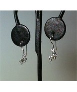 PETITE Unicorn Dangle Drop Earrings .925 Sterling Silver NOT Plated Handmade - £10.82 GBP