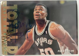 David Robinson Signed Autographed 1995 Fleer Basketball Card - San Anton... - £62.68 GBP