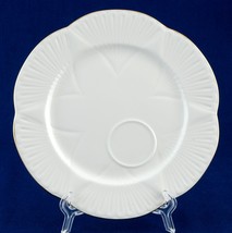 Shelley Regency White Snack Plate Only Dainty Shape No Cup - $15.00