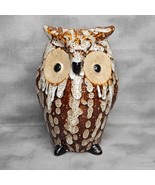 Elegant Expressions 9&quot; Large Brown Ceramic Owl Vase by Hosely International - $13.43 CAD