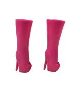 Tall Pink Barbie Platform Boots With Slit Down Back - £10.11 GBP