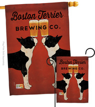 Boston Terrier Brewing - Impressions Decorative Flags Set S110117-BO - £45.73 GBP