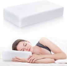 Memory Foam Rectangle Pillow 11&quot;X 23&quot;X 5&quot; for Side Sleepers Snorers Deep Sleeper - £55.58 GBP