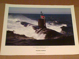 United States Navy Newport News Shipyard USS North Carolina SSN-777 Poster - £11.73 GBP