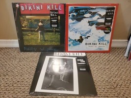 Lot of 3 Bikini Kill LPs: S/T, Pussy Whipped, Reject All-American New Sealed - £64.54 GBP