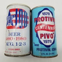 Vintage Collectible Tripoli &amp; Protivin Iowa Centennial Beer Cans - £14.43 GBP
