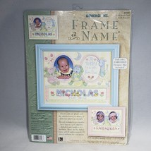 Dimensions Frame A Name Gift from God Birth Record Counted Cross Stitch Kit 6948 - $14.95