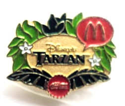 Disney Tarzan Enamel Pin McDonald’s Coca-Cola 1999 Movie Promo Jungle Th... - $12.99