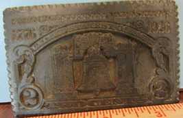 Vtg Sesquicentennial Expostion 1776-1926 US Postage 2 Cents Pewter Belt Buckle - £11.48 GBP