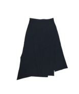 HELMUT LANG Womens Skirt Midi Stagerred Seam Solid Black Size XS H07HW301 - £60.95 GBP