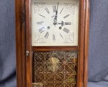 Vintage Working Cornwall Pendulum Wood Wall Clock W/ Hermle Works 22”T 14”W - £128.66 GBP