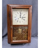 Vintage Working Cornwall Pendulum Wood Wall Clock W/ Hermle Works 22”T 14”W - $137.61