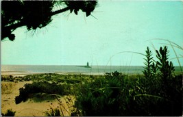 Greetings from Cape Henlopen Lighthouse Delaware DE Chrome Postcard A9 - £3.07 GBP