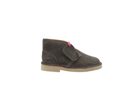[01364] Clarks Desertboot INF Boys Kids Grey Suede Wide Shoes - £29.34 GBP