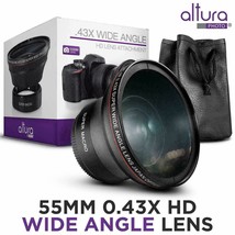55MM 0.43X HD Wide Angle Lens for Sony Alpha DSLR A900 A700 A500 A330 A230 A200 - £46.95 GBP