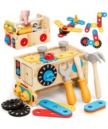 29 PC.  WOOD TOOL TRUCK PLAYSET - $333.75 MXN