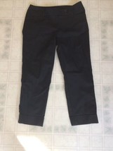 White House Black Market Perfect Form Slim Ankle Size 4 Slim Capri Cuffed - $24.73