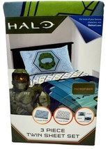 Halo Infinite Master Chief 3 Piece Twin Sheet Set New - $17.81