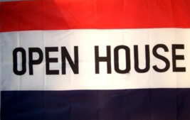 5 OPEN HOUSE 3 X 5 FLAG advertizing real estate banner - £15.25 GBP