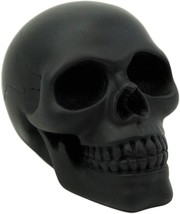 Ebros Pirate&#39;s Loot Graveyard Human Skull Statue 3.75&quot;L (Midnight Ghost Black) - £15.12 GBP