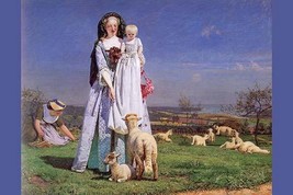 Pretty Baa Lambs by Ford Madox Brown - Art Print - £17.17 GBP+