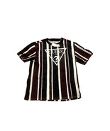 Vintage 90’s Guess Originals Men&#39;s Classic Striped T-Shirt Maroon Size M... - $49.99