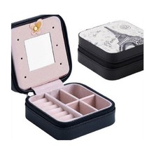 Zippered Travel Jewelry Box W/ a French Connection Small Jewelry Storage Case - £23.30 GBP