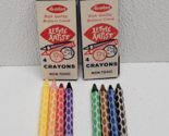 Vintage Avalon Little Artist Two Packs of 4 Crayons Each - Made In USA #504 - £12.81 GBP