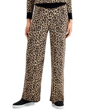 MSRP $53 Charter Club Leopard-Print Sweater Pants Beige Size XS - £5.90 GBP