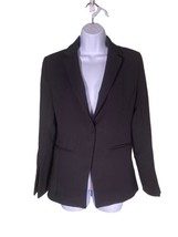 ONLY Womens ADONA EMBROIDERED (LOVE) Black Blazer Suit Jacket Split Sleeves - $18.66