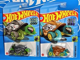 Hot Wheels Factory Set 2022 Lot Of 2 Street Beasts Turtoshell Gray &amp; Brown - £4.67 GBP