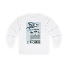 Serpatilin Graphic Print Art Shirt Long Sleeve Tee Crewneck Pullover Gift - $21.89+