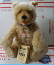 VIntage STEIFF TEDDY BABY 14&quot; REPLICA 1930  0176/35 Signed 1986 H.OTTO B... - $129.97