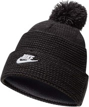 Nike Adult Unisex Sportswear Cuffed Pom Beanie, DA2022-010 Black - £23.59 GBP