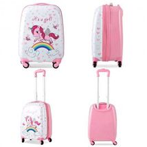 2 Pieces Kids Luggage Set 12 Inch Backpack and 16 Inch Kid Carry on Suit... - $124.22