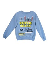 Disney Lilo &amp; Stitch Ohana Blue Pullover Graphic Sweatshirt, Women&#39;s Jrs... - $26.46 CAD